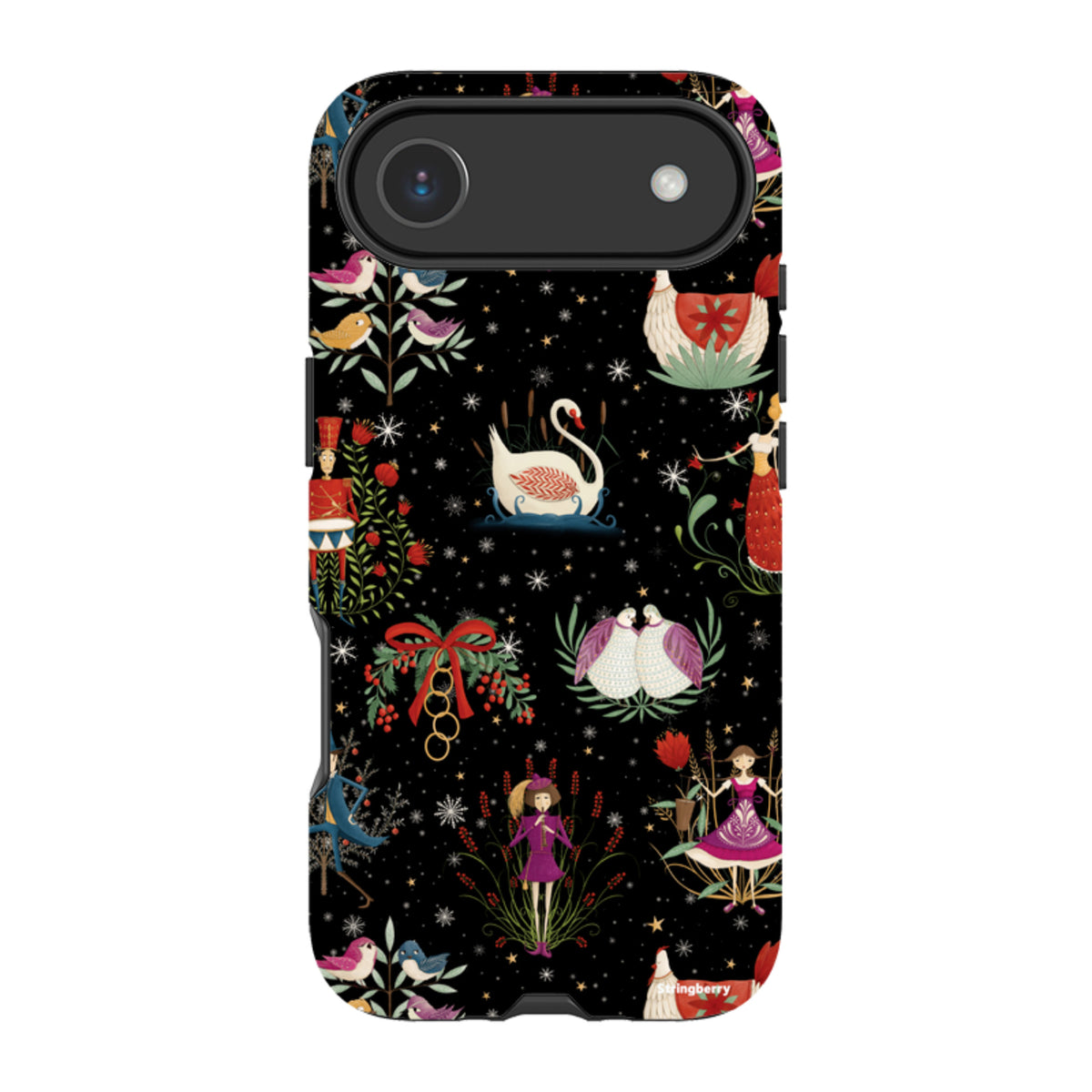 iPhone Tough Case - Twelve Days Black By Maja Lindberg