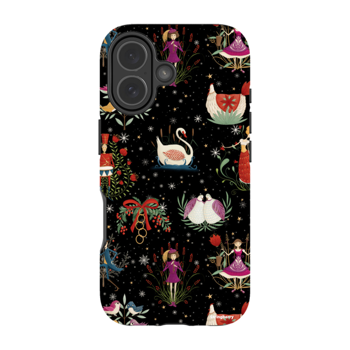 iPhone Tough Case - Twelve Days Black By Maja Lindberg