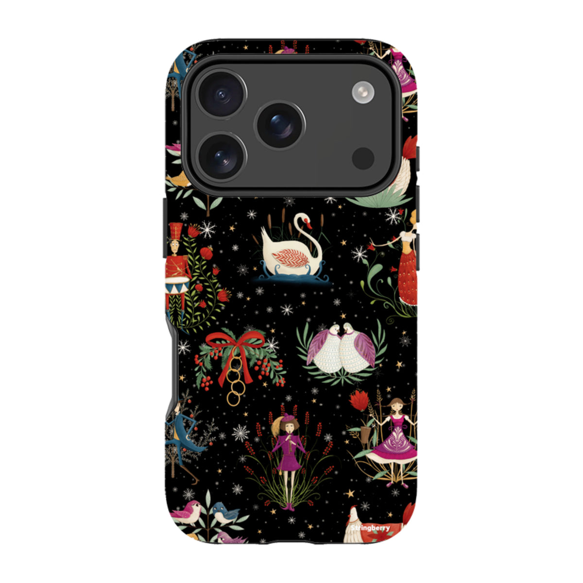 iPhone Tough Case - Twelve Days Black By Maja Lindberg
