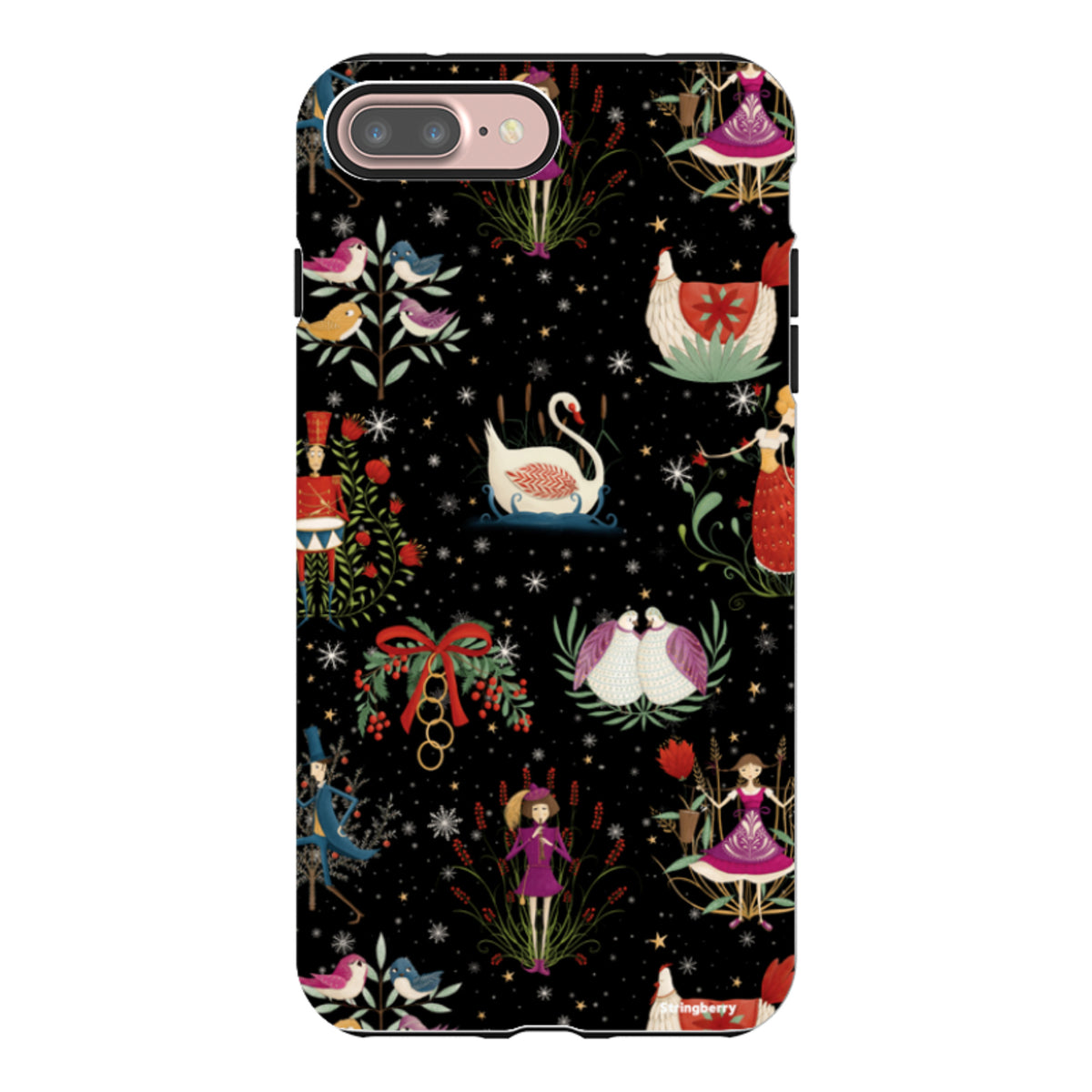 iPhone Tough Case - Twelve Days Black By Maja Lindberg