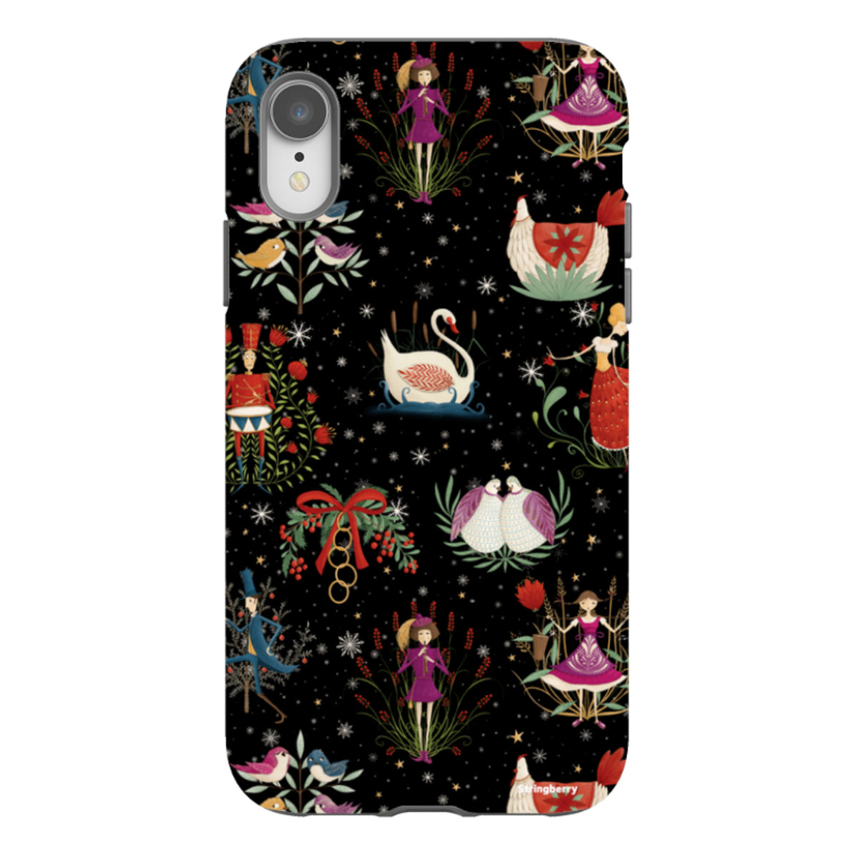iPhone Tough Case - Twelve Days Black By Maja Lindberg