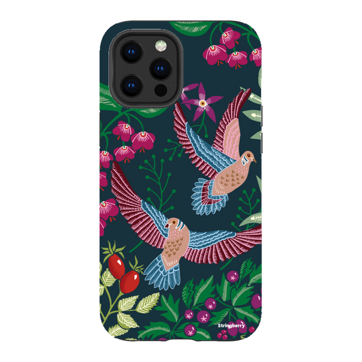 iPhone Tough Case - Two Turtle Doves By Kate Heiss