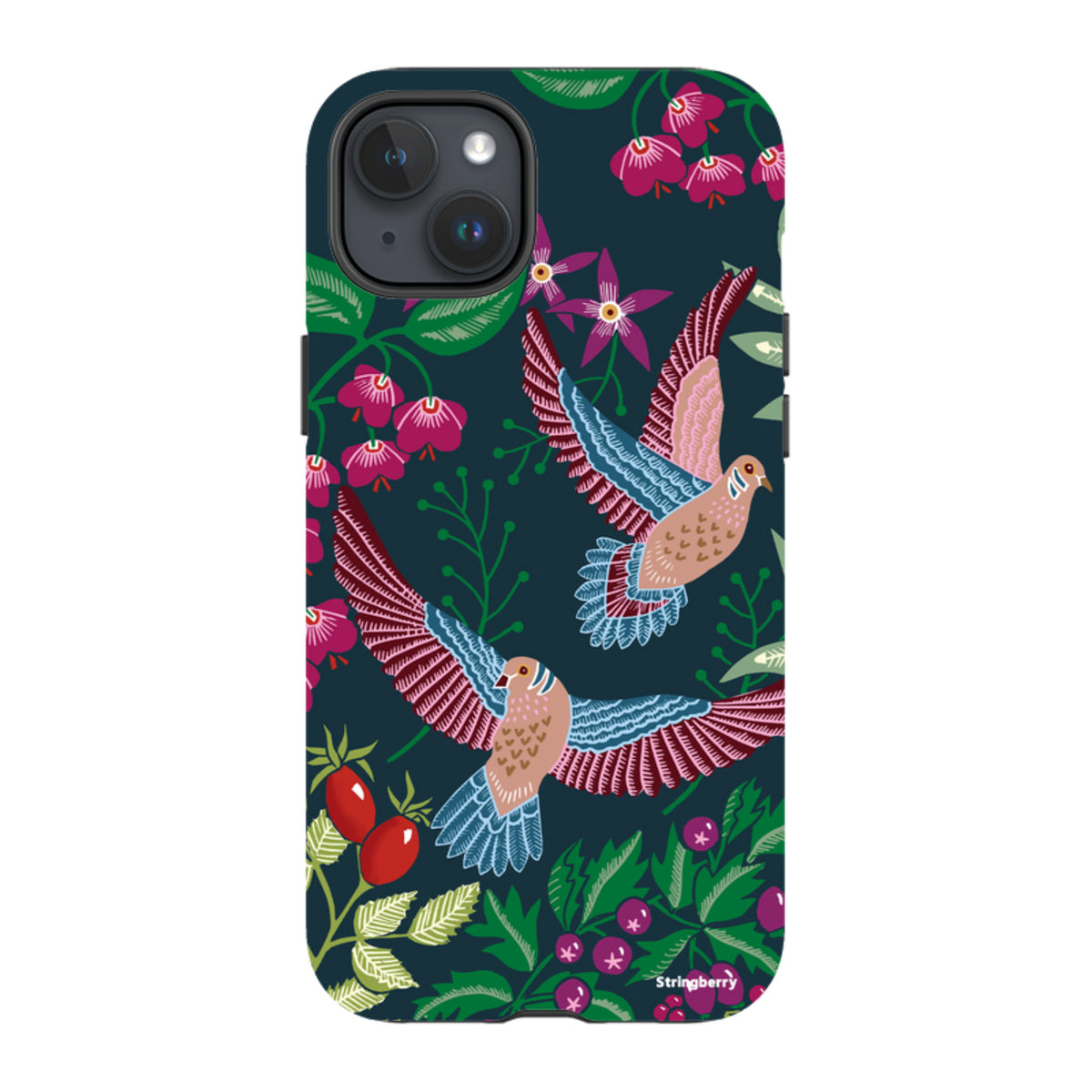 iPhone Tough Case - Two Turtle Doves By Kate Heiss