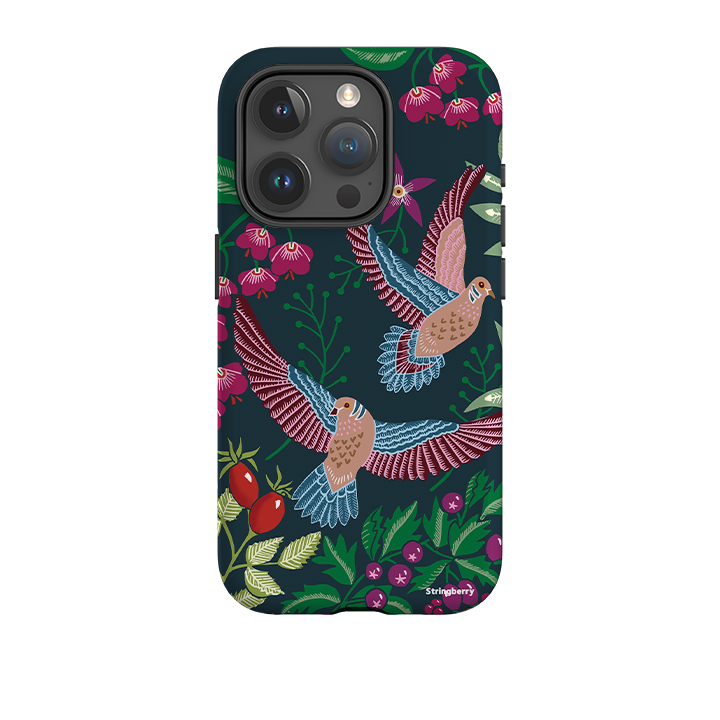 iPhone Tough Case - Two Turtle Doves By Kate Heiss