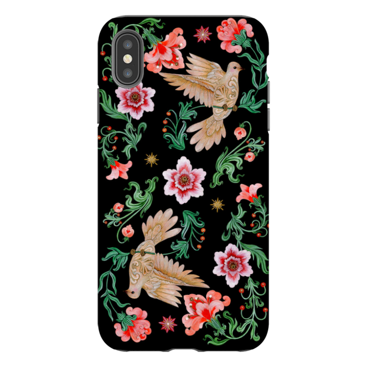 iPhone Tough  Case - Two Turtle Doves By Maria Matos