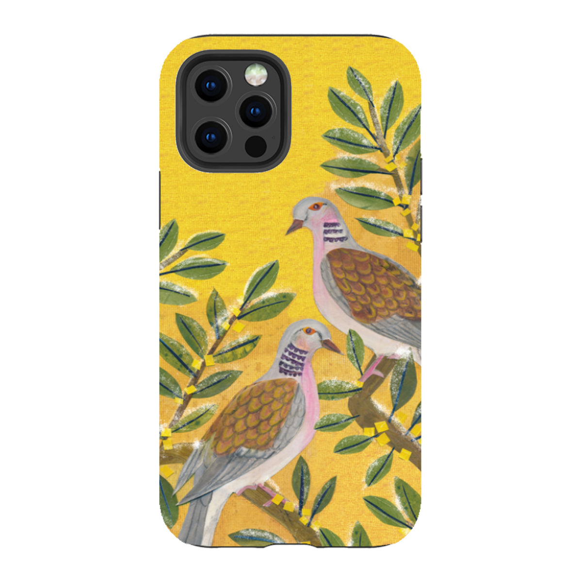 iPhone Tough Case - Two Turtle Doves By Tracey English