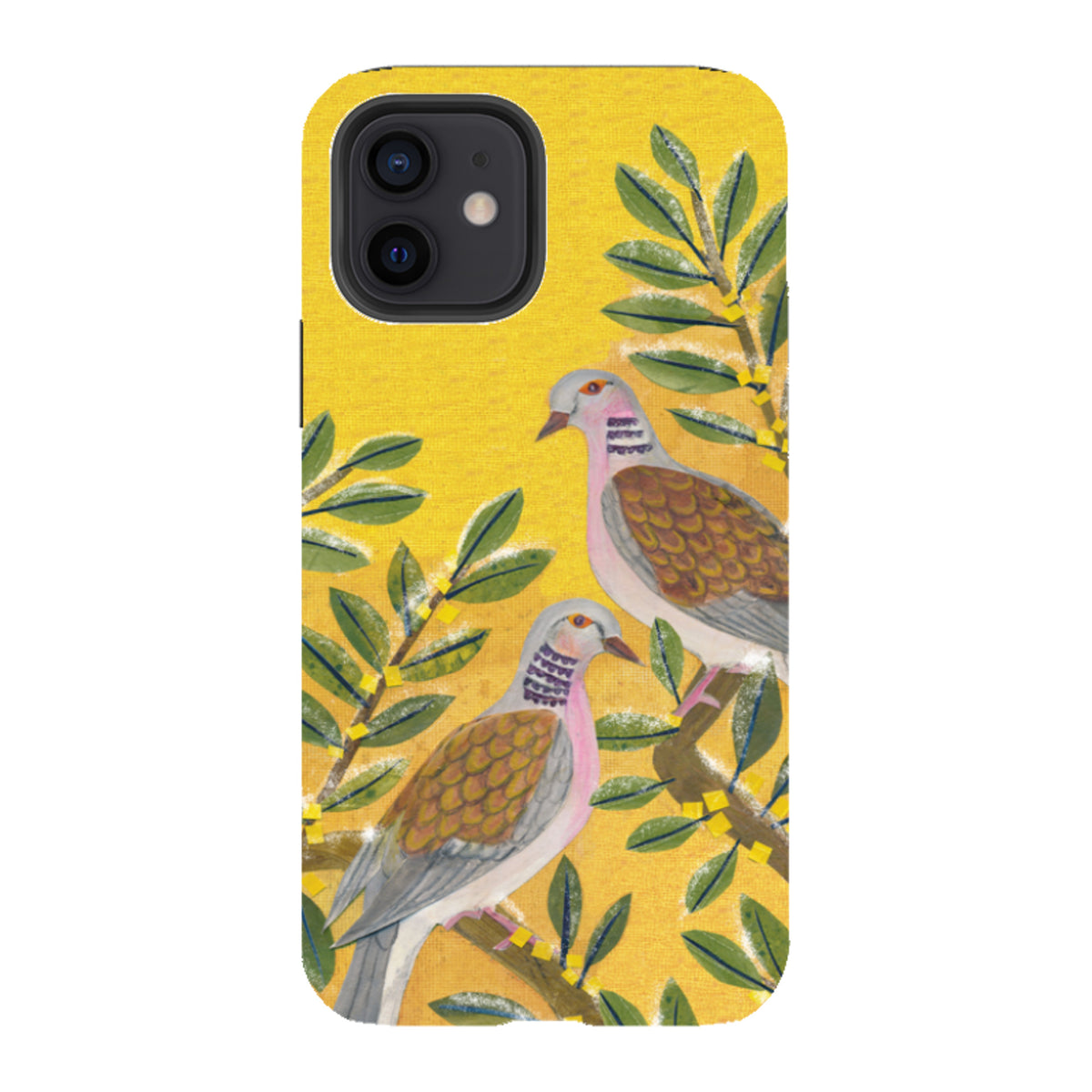 iPhone Tough Case - Two Turtle Doves By Tracey English