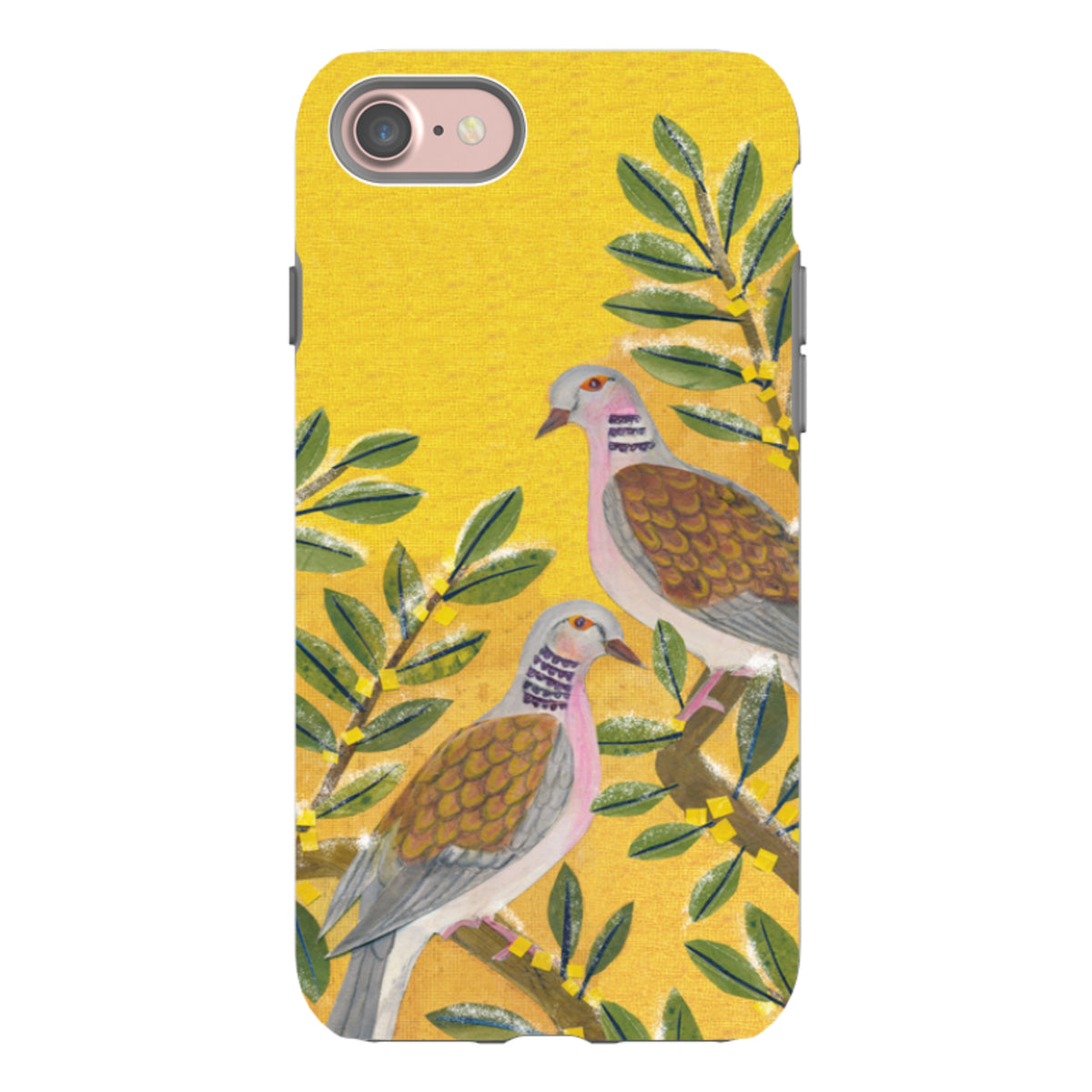 iPhone Tough Case - Two Turtle Doves By Tracey English