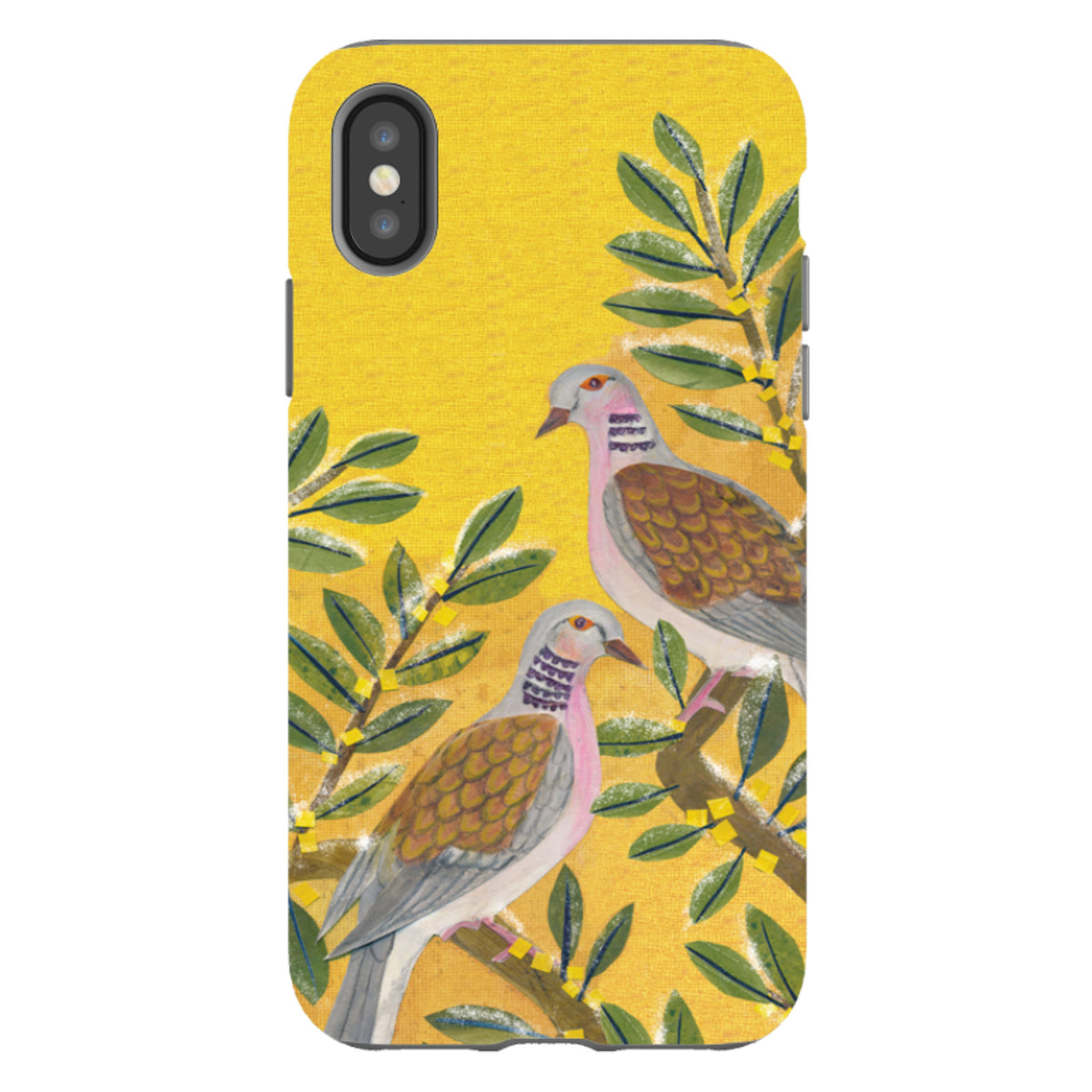 iPhone Tough Case - Two Turtle Doves By Tracey English