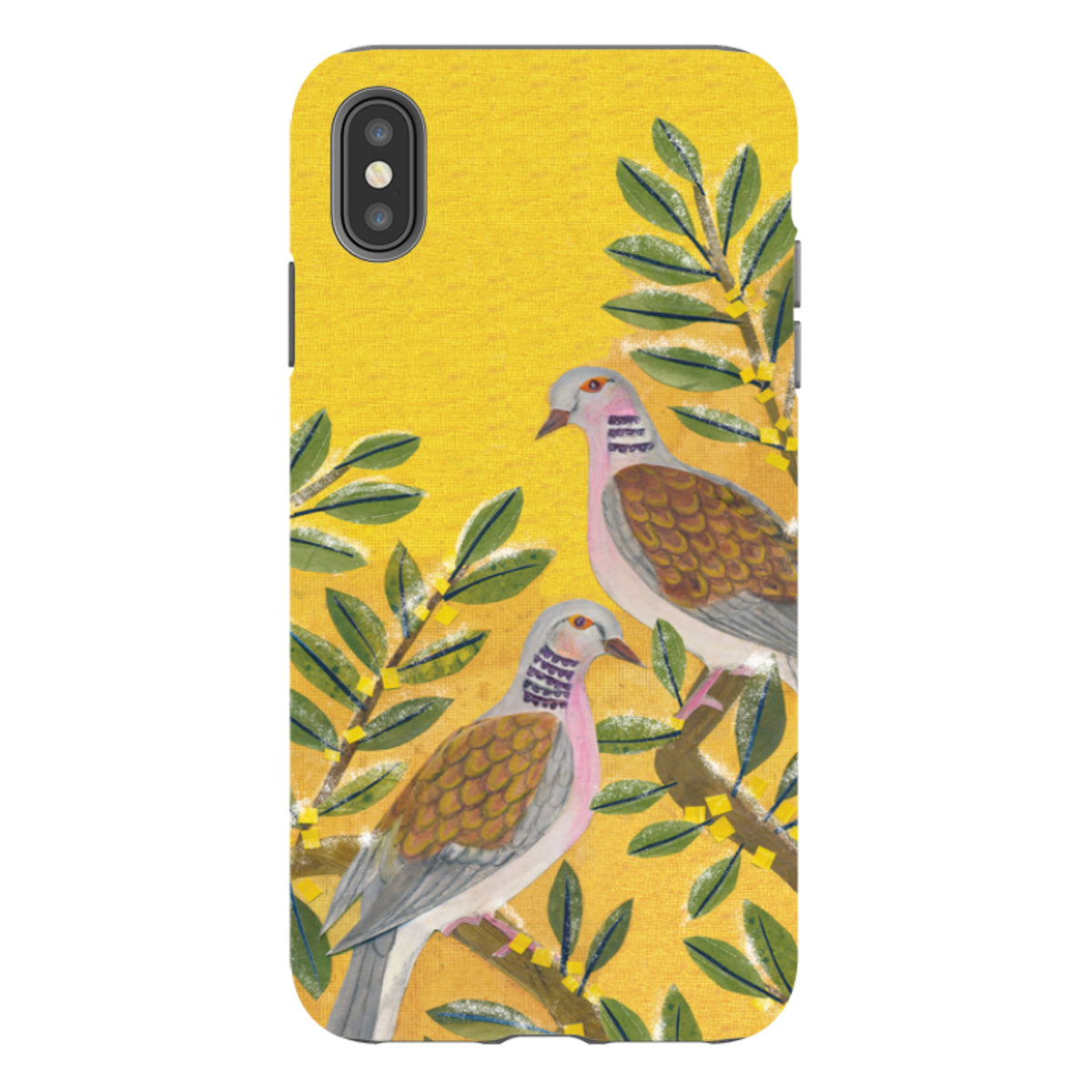 iPhone Tough Case - Two Turtle Doves By Tracey English