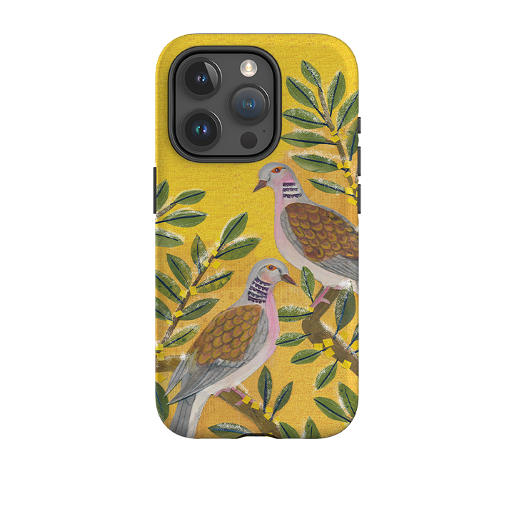 iPhone Tough Case - Two Turtle Doves By Tracey English