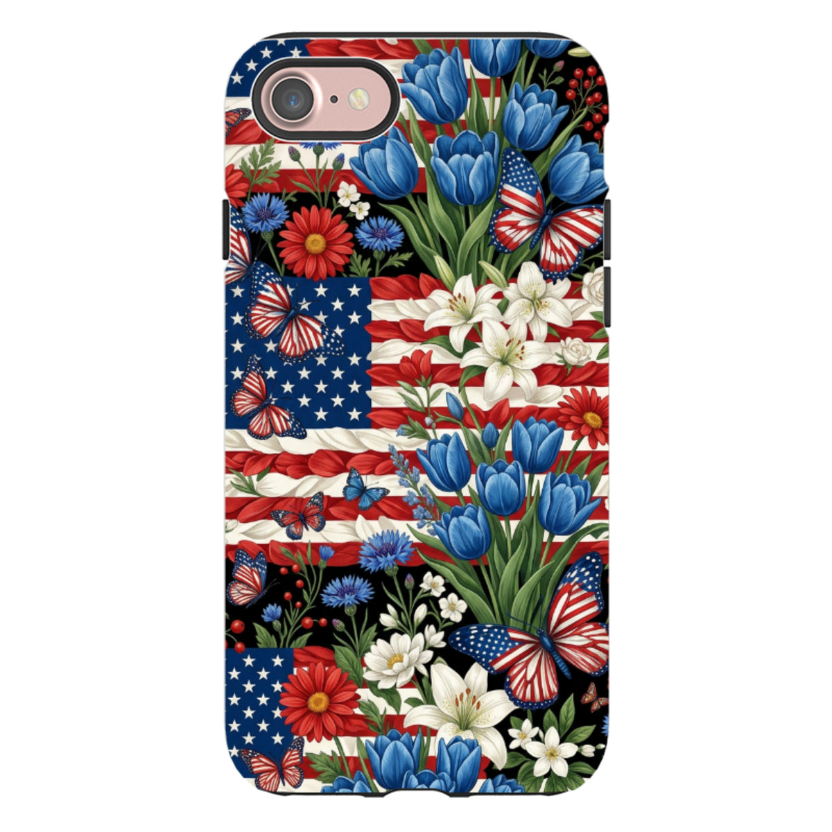 Издръжлив кейс за iPhone - US Floral 250