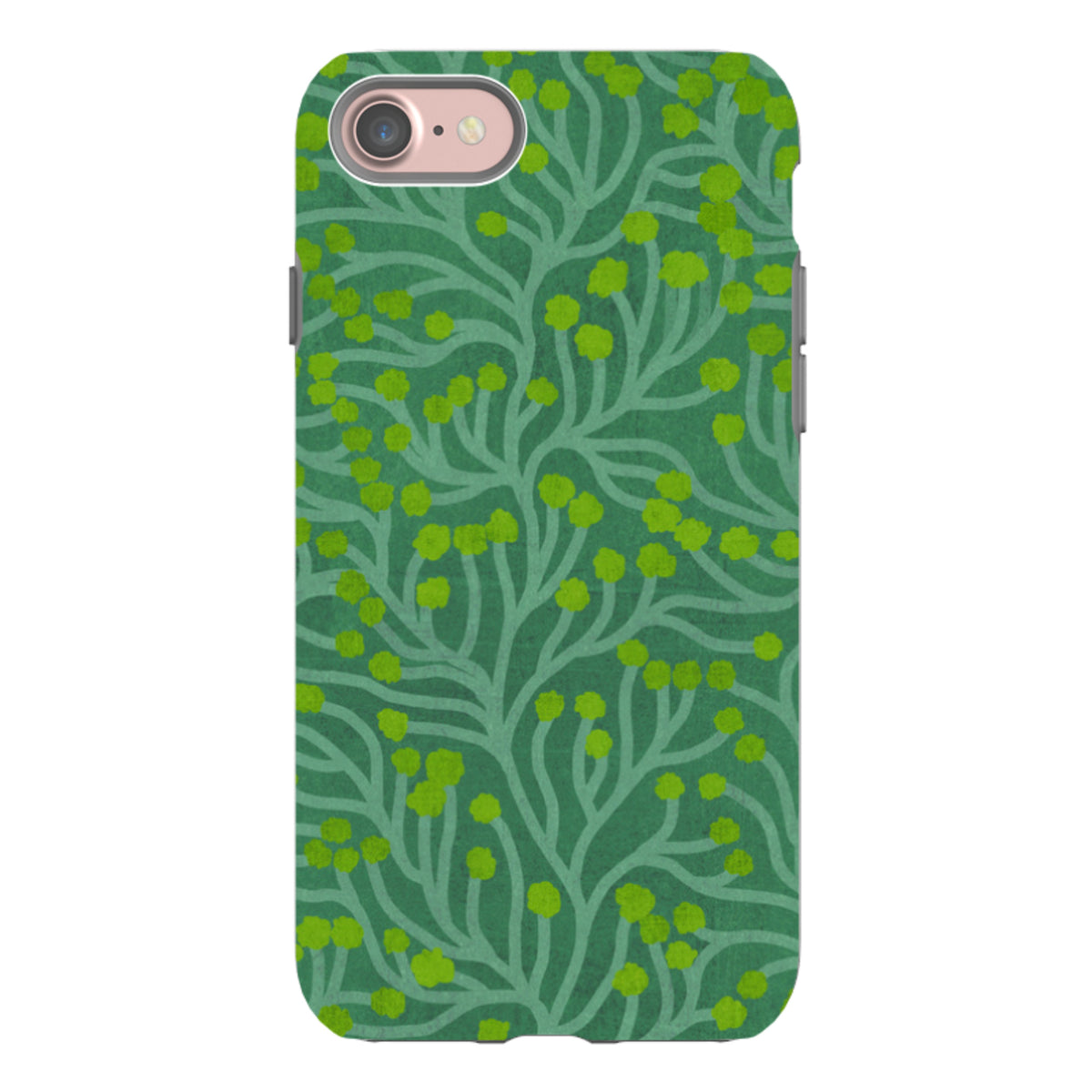 iPhone Tough Case - Vine Green And Teal By Katherine Quinn