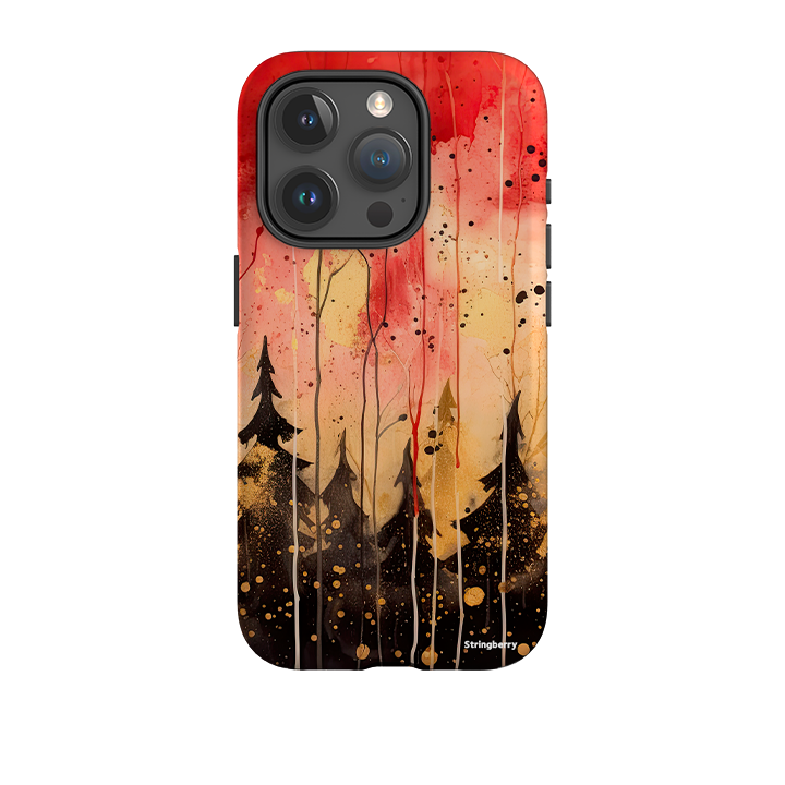 iPhone Tough Case - Watercolour Winter Forest