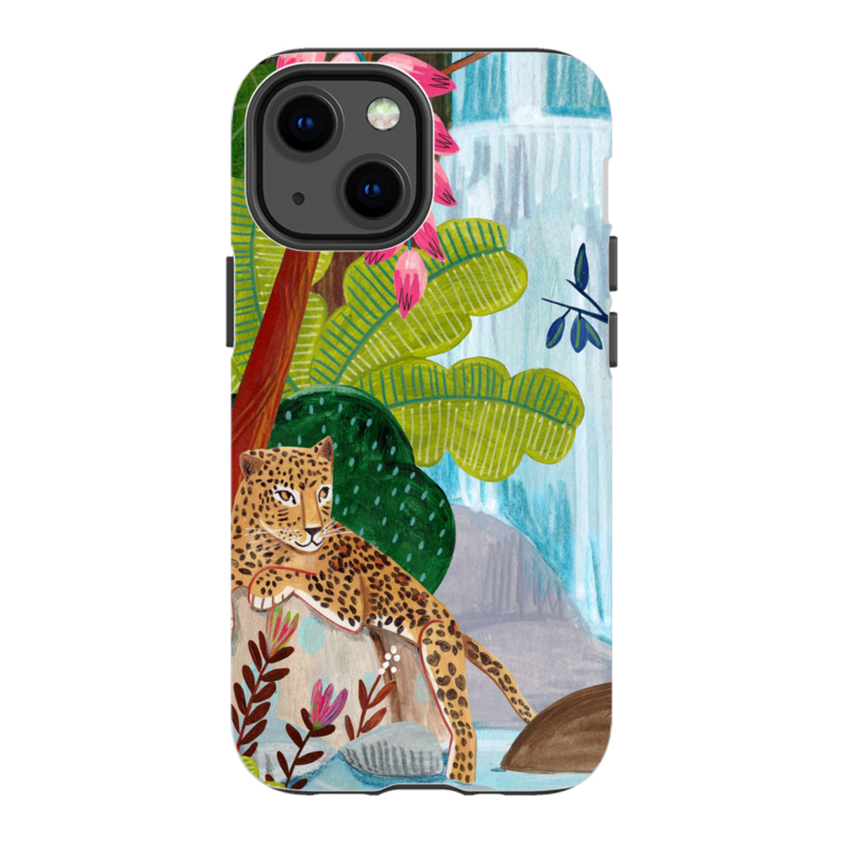 iPhone Tough Case - Waterfall Leopard By Caroline Bonne Muller