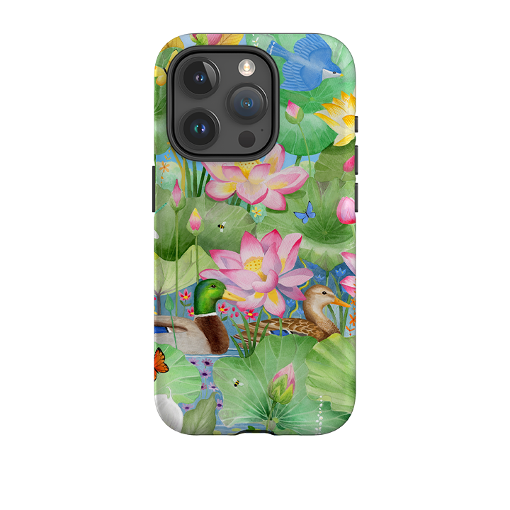 iPhone Tough Case - Waterlily Pond By Bex Parkin