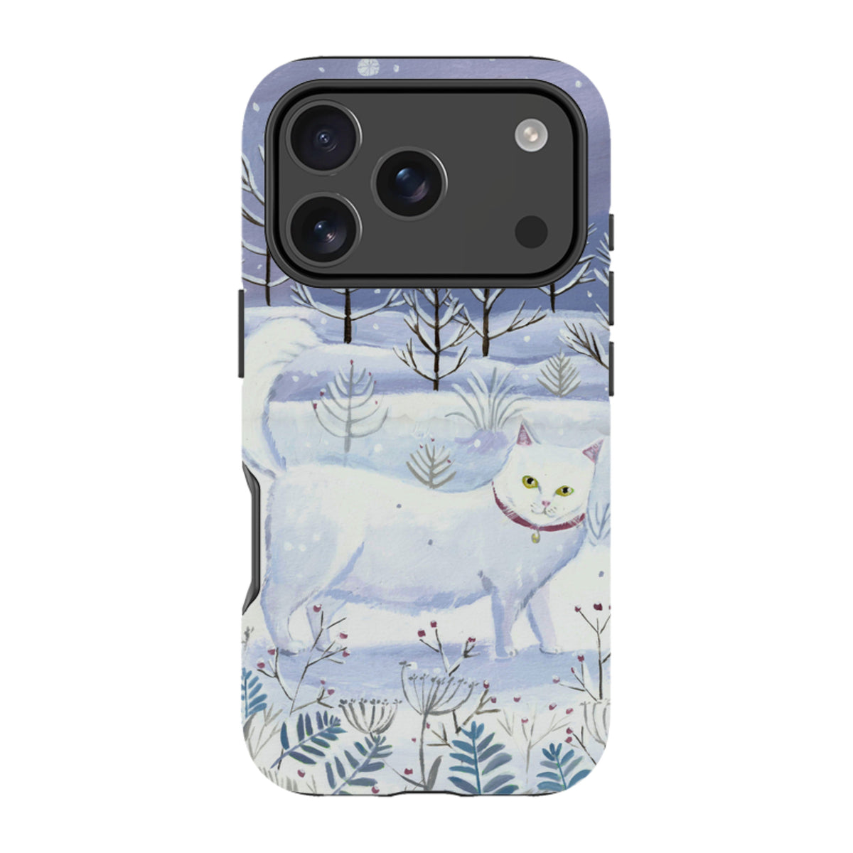 iPhone Tough Case - White Cat By Mary Stubberfield