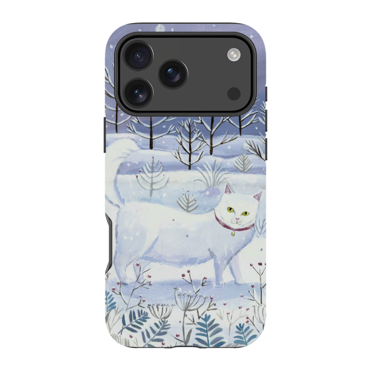iPhone Tough Case - White Cat By Mary Stubberfield