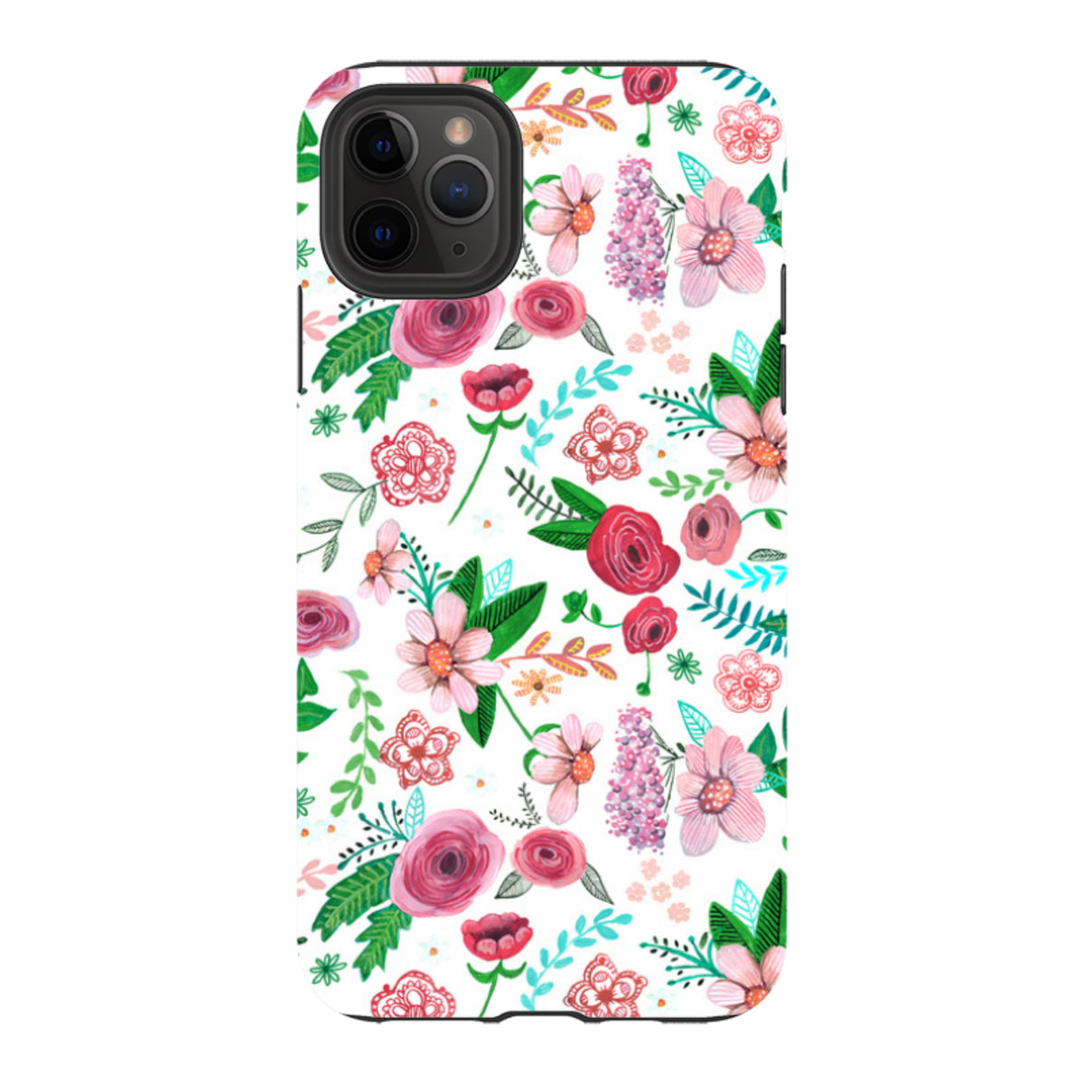 iPhone Tough Case - White Floral By Caroline Bonne Muller