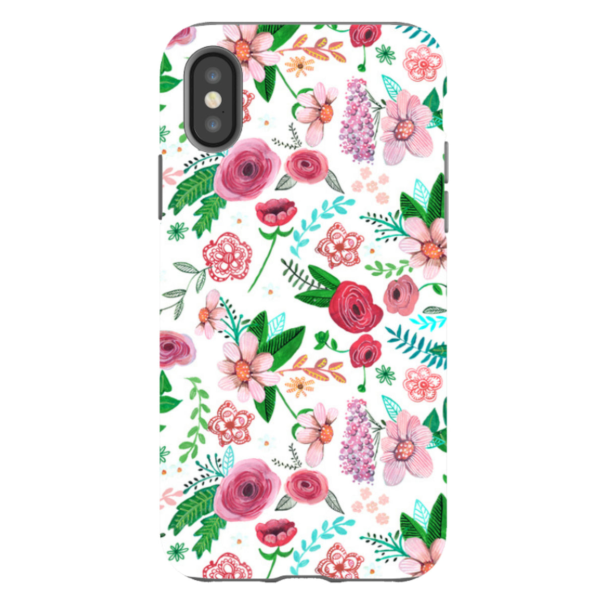 iPhone Tough Case - White Floral By Caroline Bonne Muller