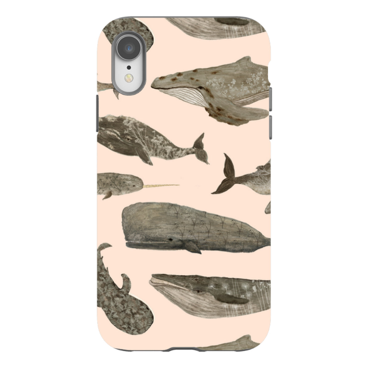 iPhone Tough Case - Wild Flower Whales II By Katherine Quinn