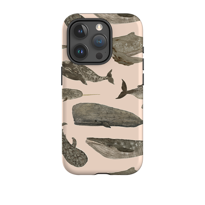 iPhone Tough Case - Wild Flower Whales II By Katherine Quinn