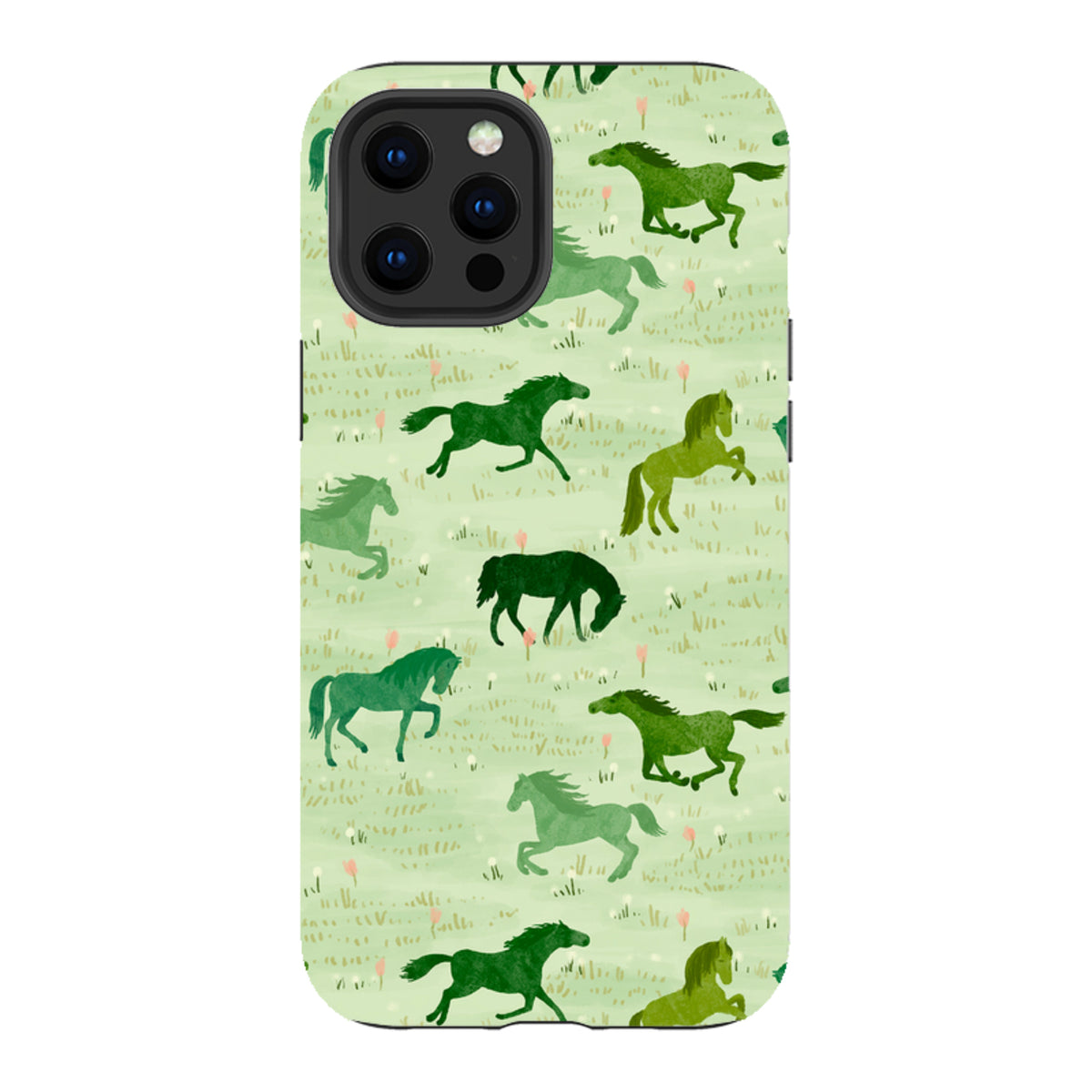 iPhone Tough Case - Wild Horses Meadow By Katherine Quinn