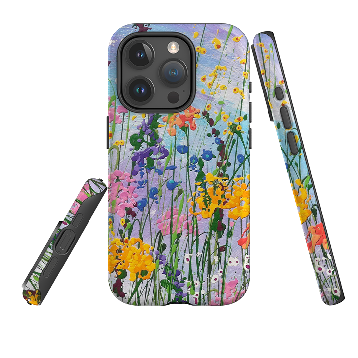 iPhone Tough Case - Wildflowers At Play By Linda Calvert Jacobson