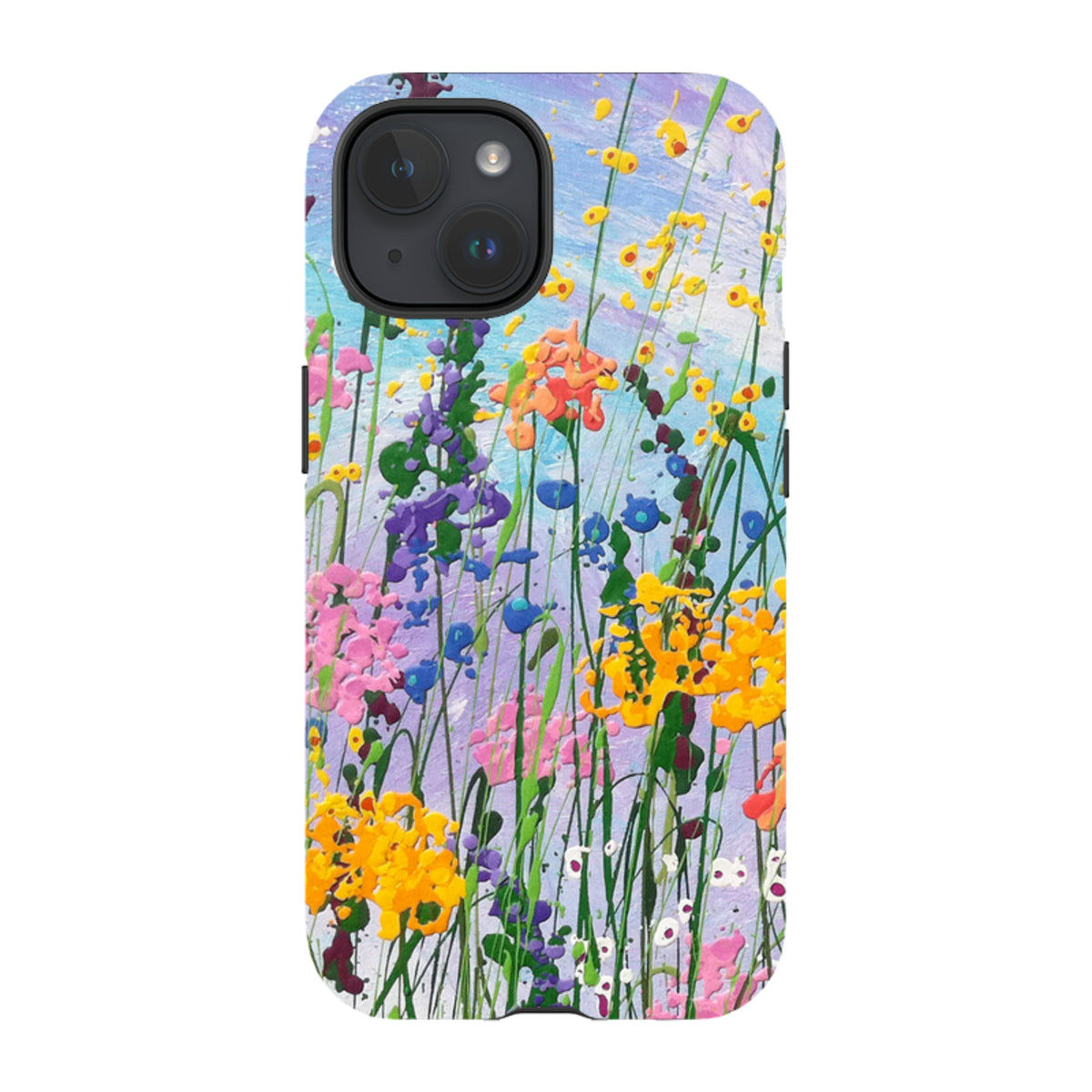iPhone Tough Case - Wildflowers At Play By Linda Calvert Jacobson