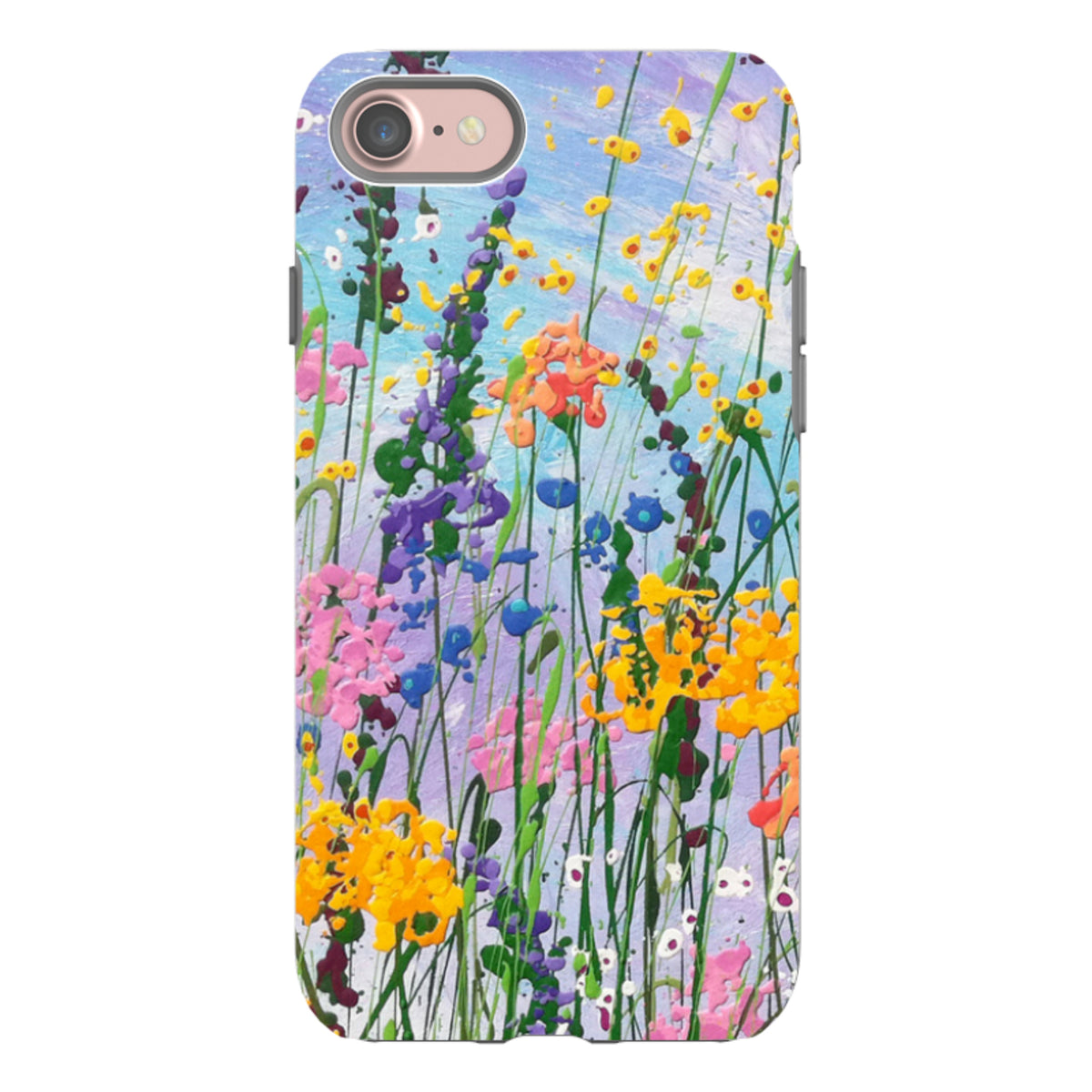 iPhone Tough Case - Wildflowers At Play By Linda Calvert Jacobson