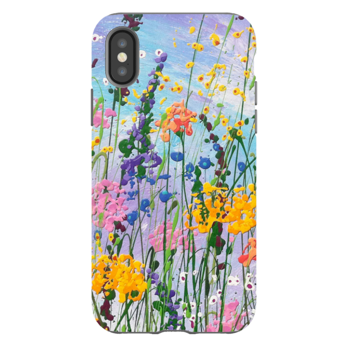 iPhone Tough Case - Wildflowers At Play By Linda Calvert Jacobson