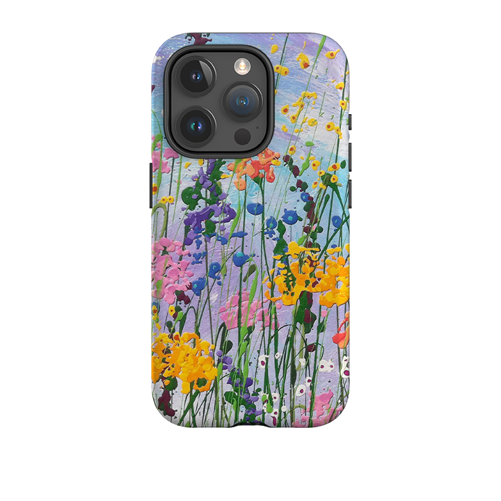 iPhone Tough Case - Wildflowers At Play By Linda Calvert Jacobson