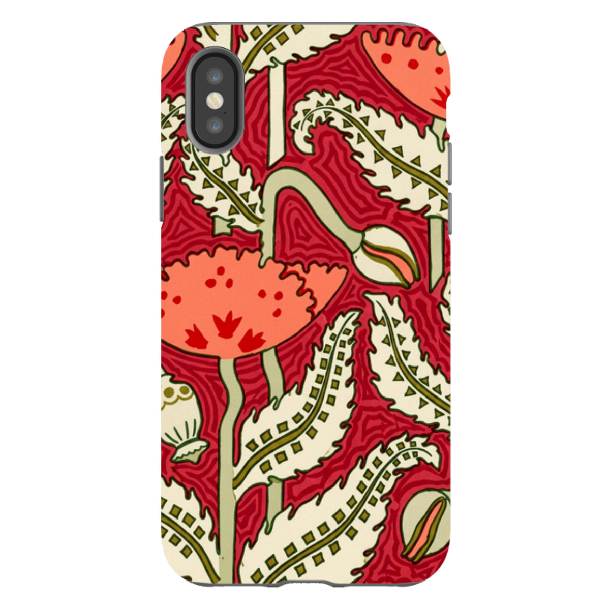 iPhone Tough Case - William Morris Red Floral