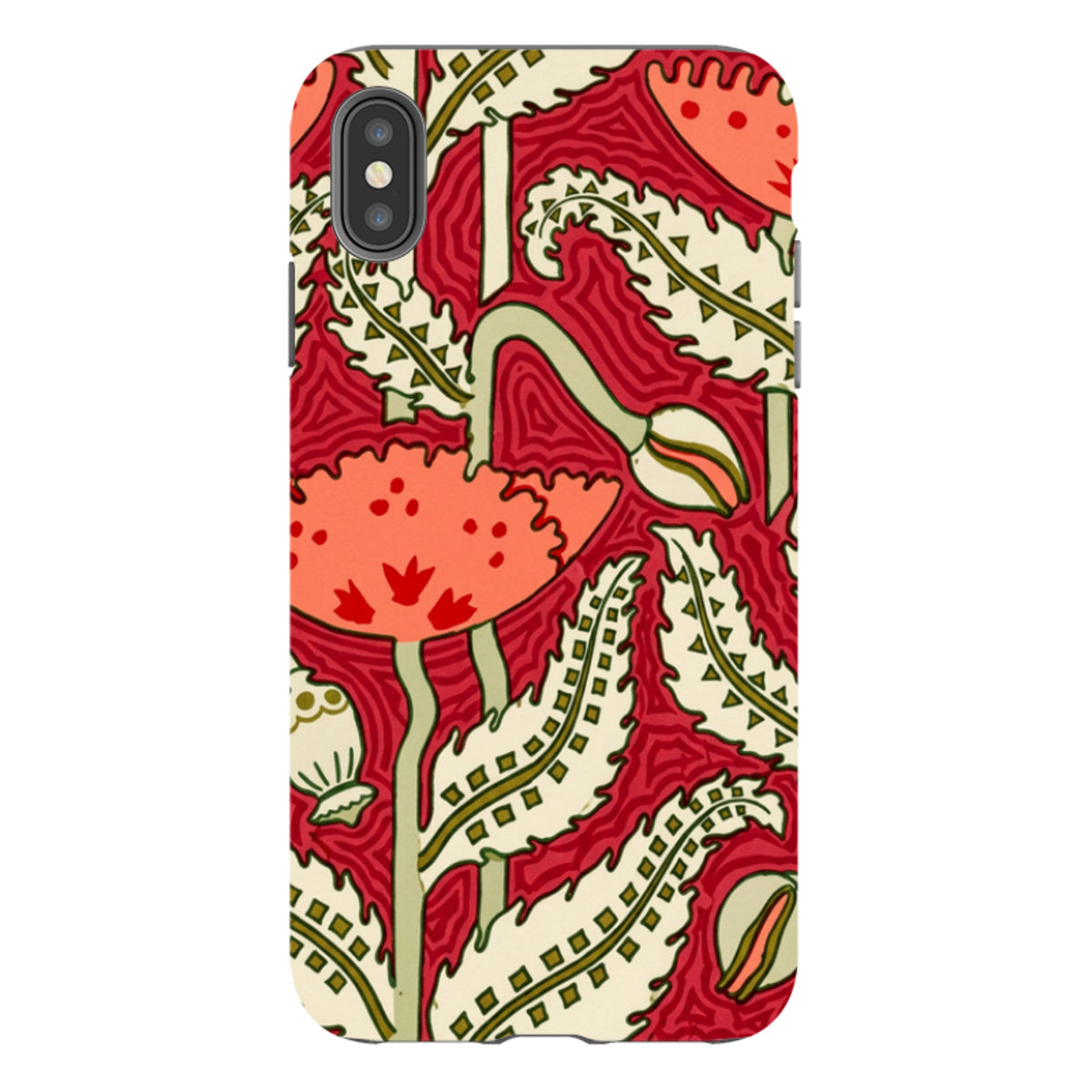 iPhone Tough Case - William Morris Red Floral