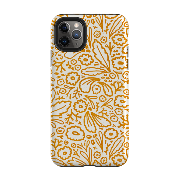 iPhone Tough Case - Wind Fall Mustard By Katherine Quinn