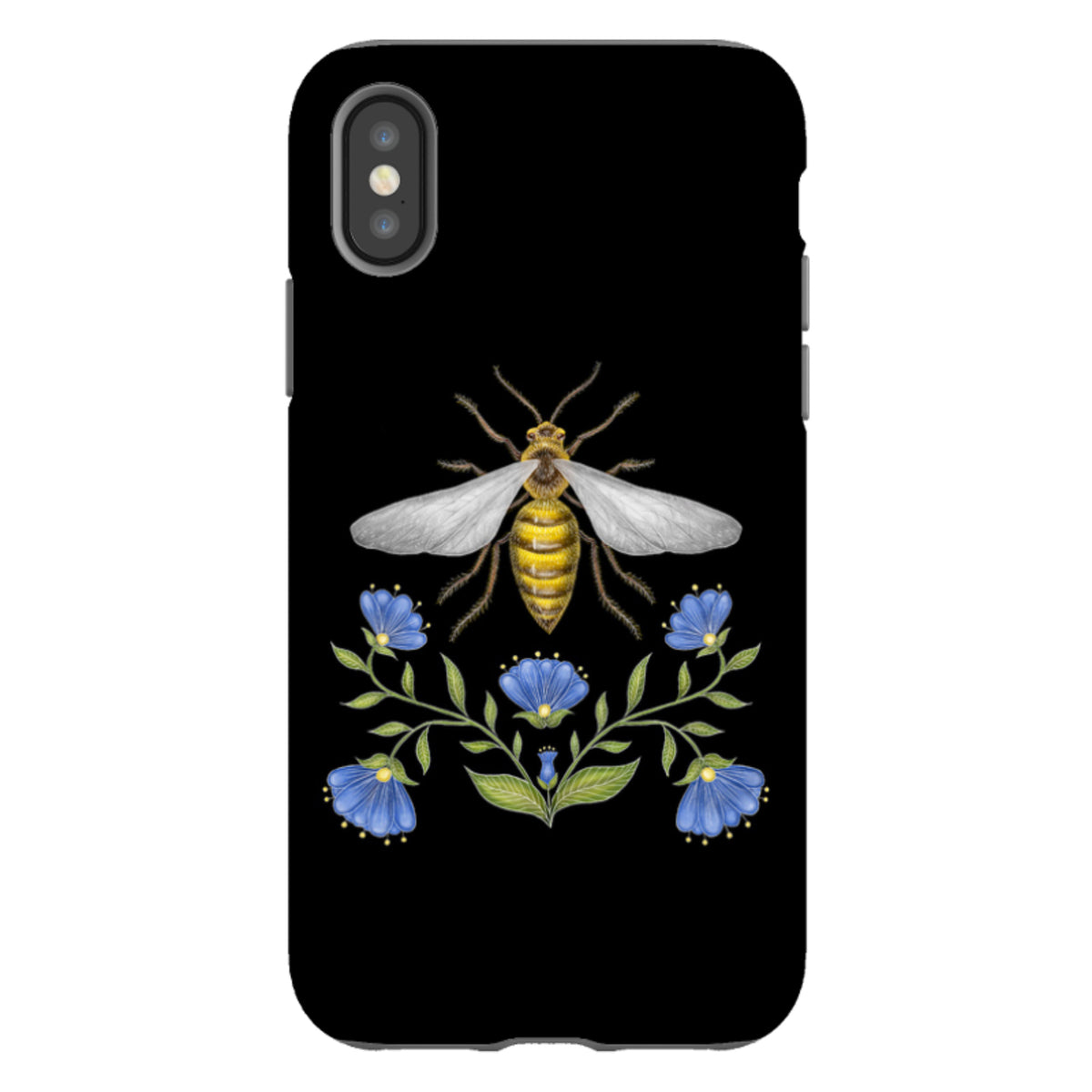 iPhone Tough Case - Wings Of Freedom Schwarz Von Catherine Rowe