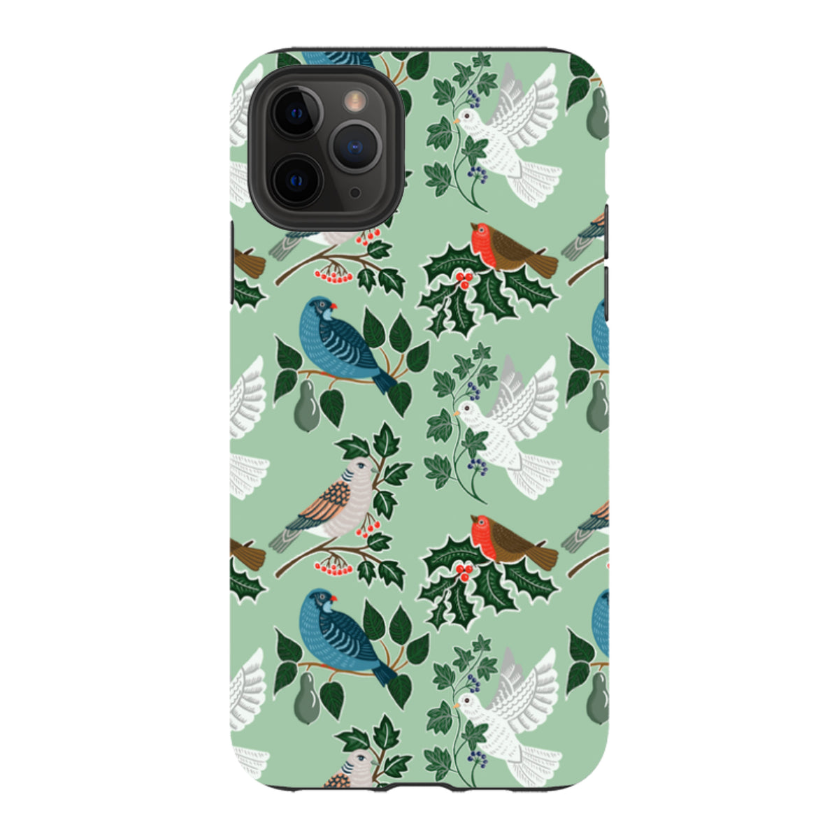 iPhone Tough Case - Winter Birds-1 By kate Heiss