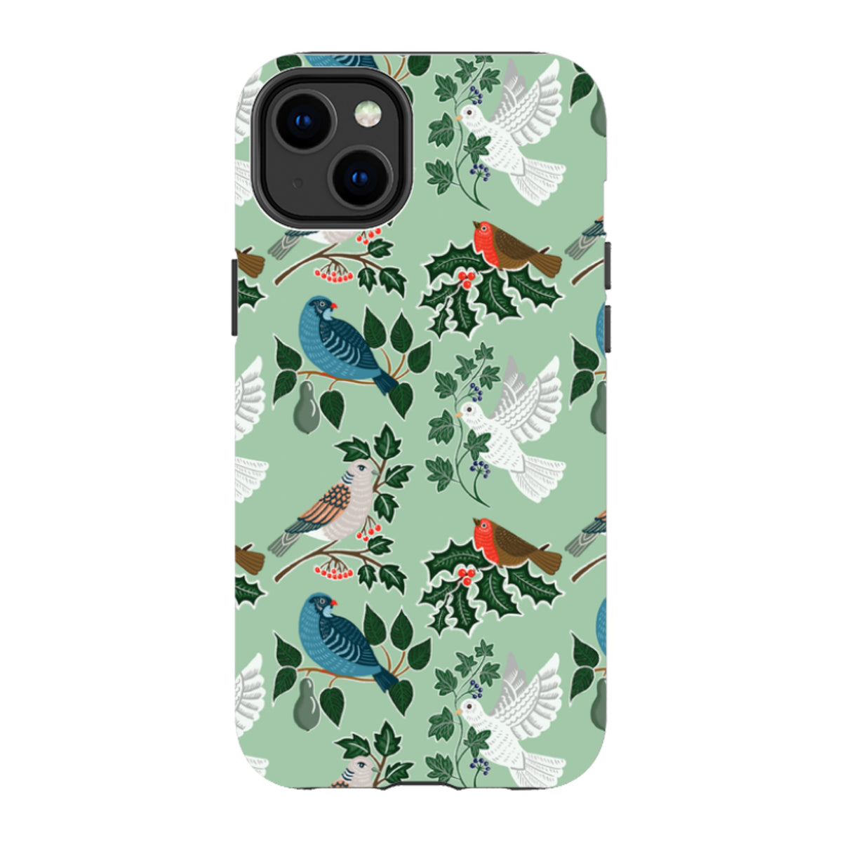 iPhone Tough Case - Winter Birds-1 By kate Heiss