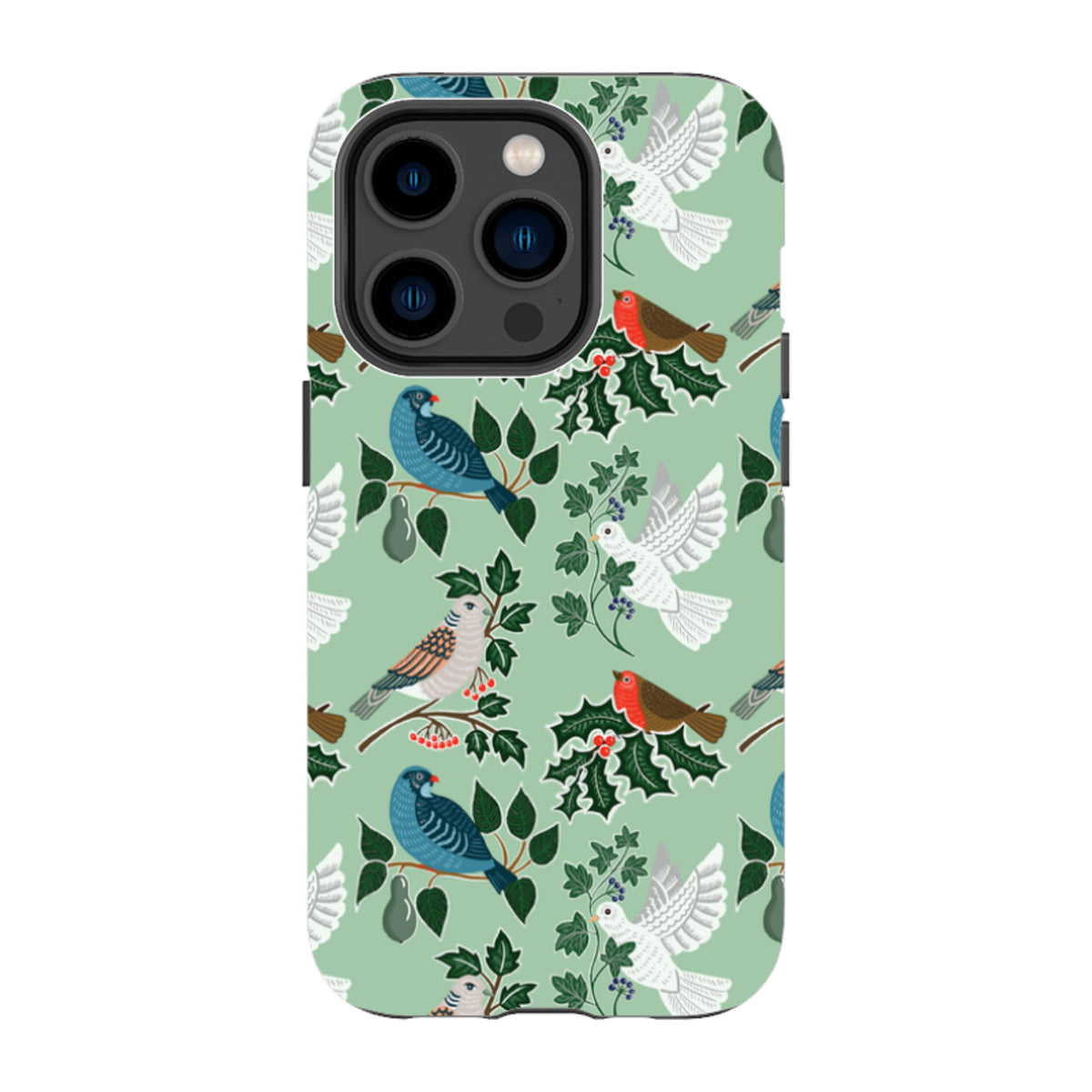 iPhone Tough Case - Winter Birds-1 By kate Heiss