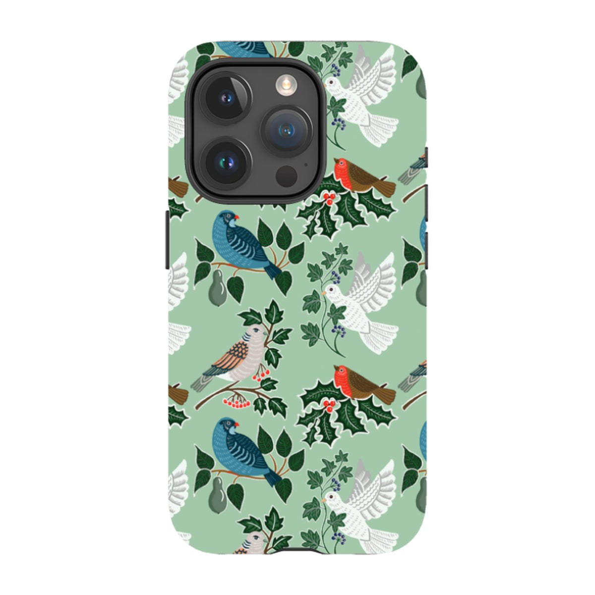 iPhone Tough Case - Winter Birds-1 By kate Heiss