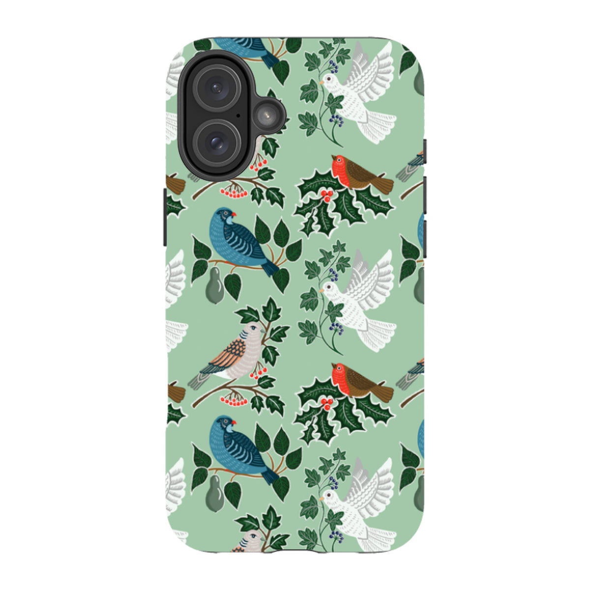 iPhone Tough Case - Winter Birds-1 By kate Heiss