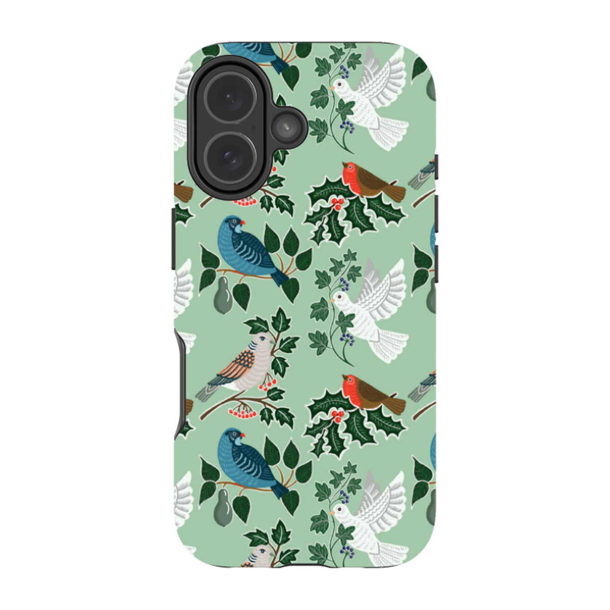 iPhone Tough Case - Winter Birds-1 By kate Heiss