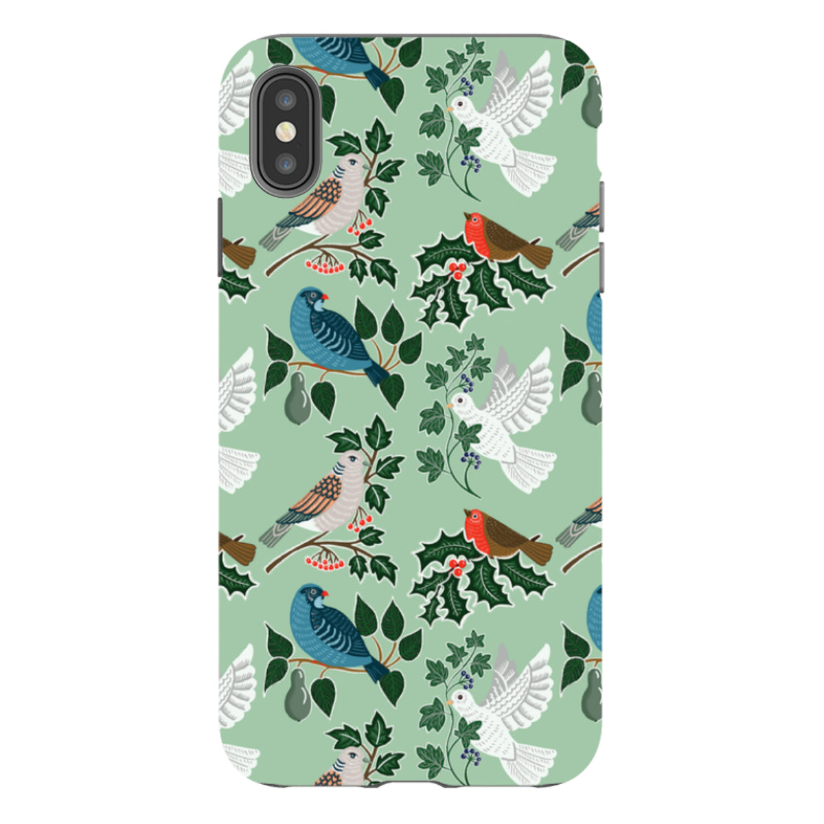 iPhone Tough Case - Winter Birds-1 By kate Heiss