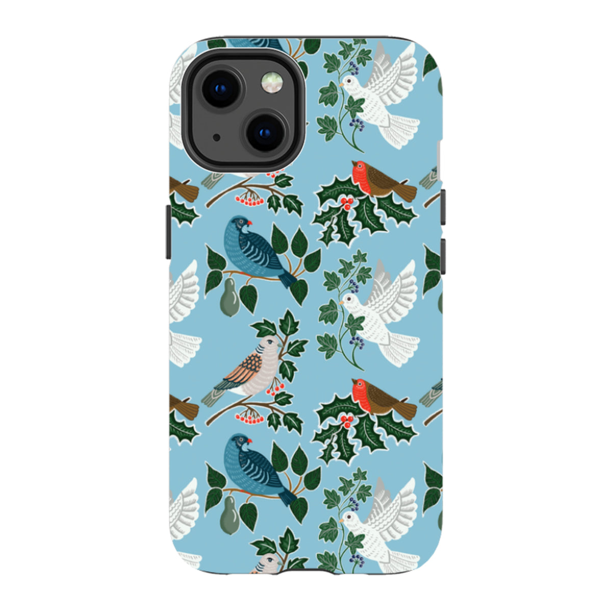 iPhone Tough Case - Winter Birds-2 By kate Heiss