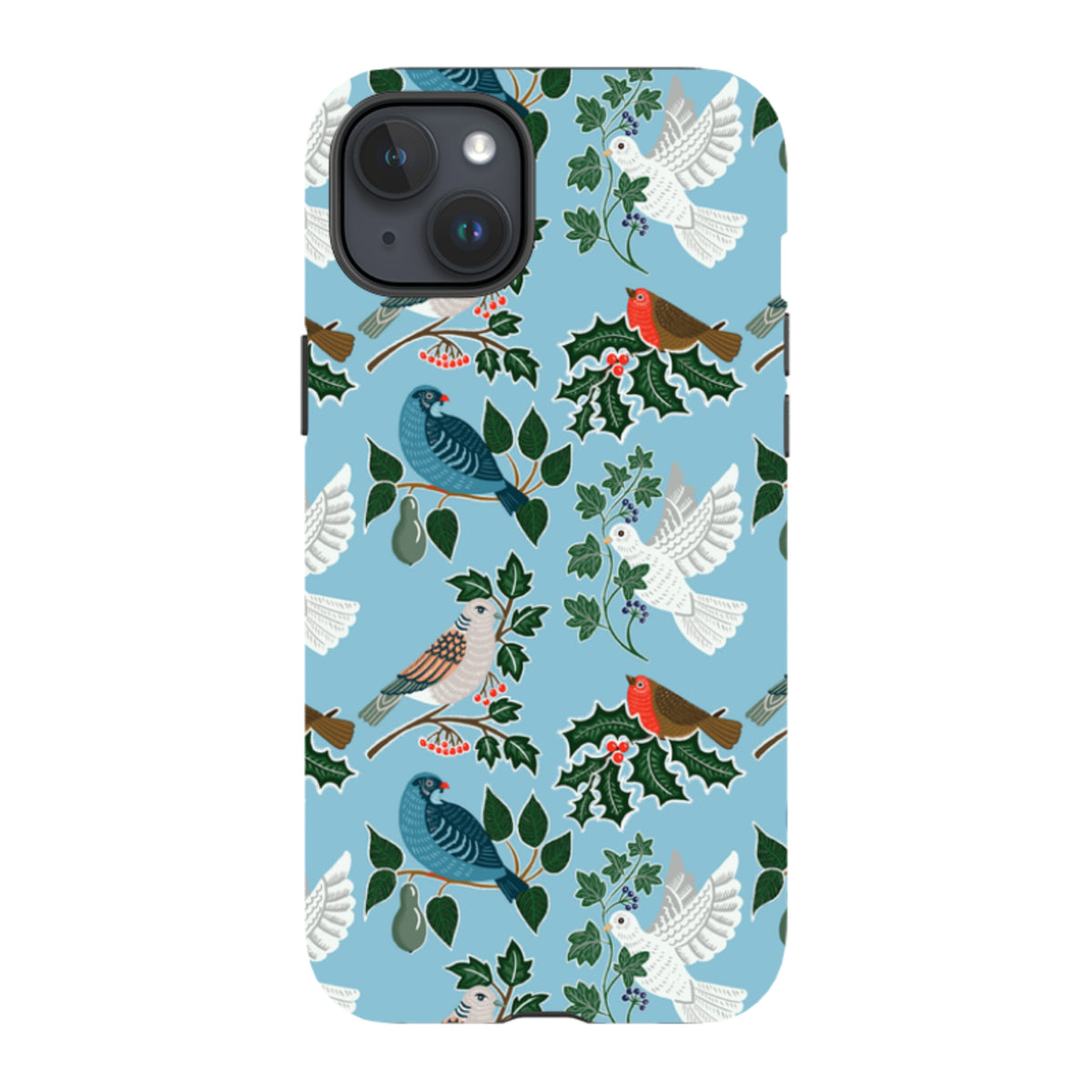 iPhone Tough Case - Winter Birds-2 By kate Heiss