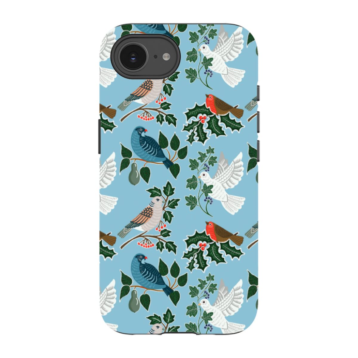 iPhone Tough Case - Winter Birds-2 By kate Heiss
