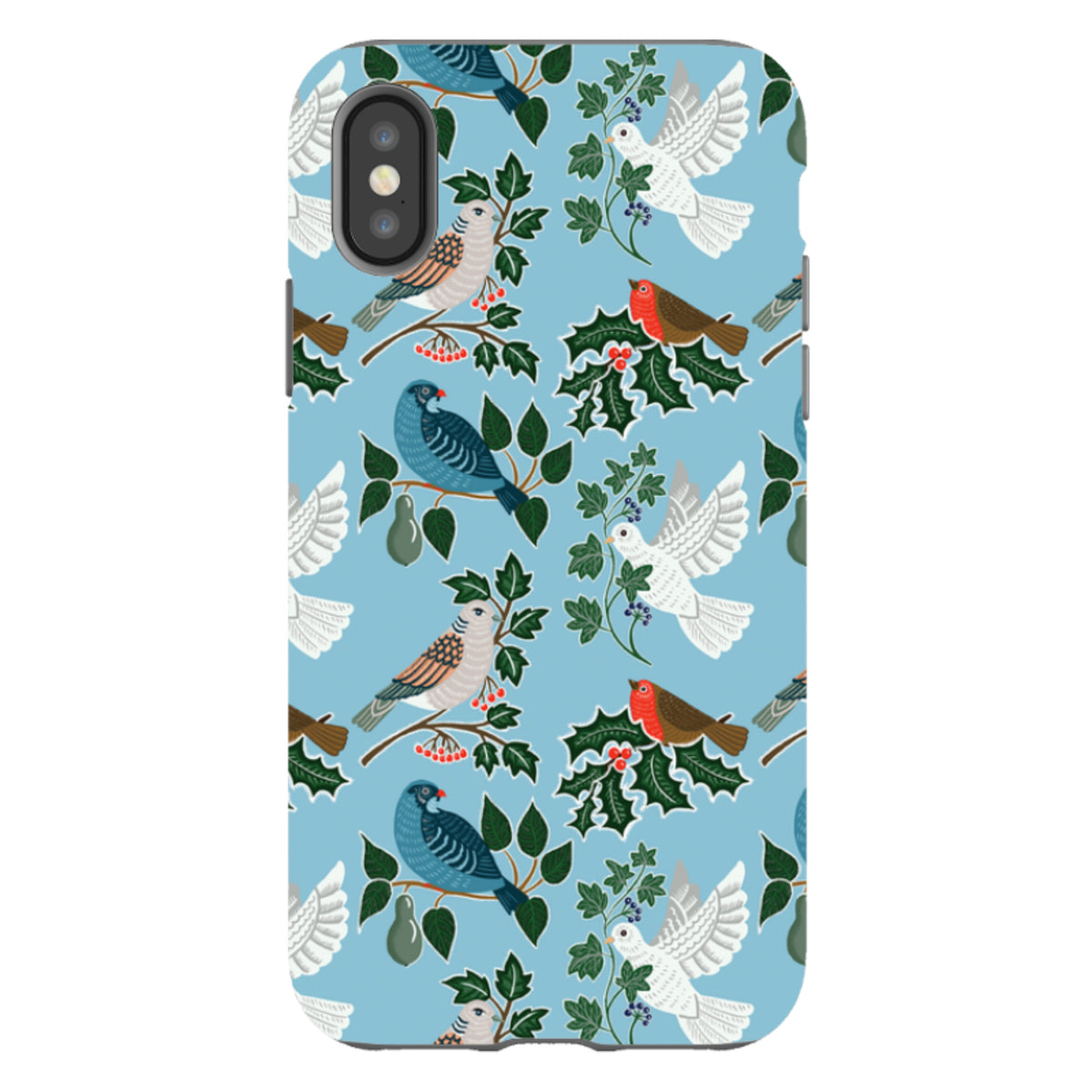 iPhone Tough Case - Winter Birds-2 By kate Heiss