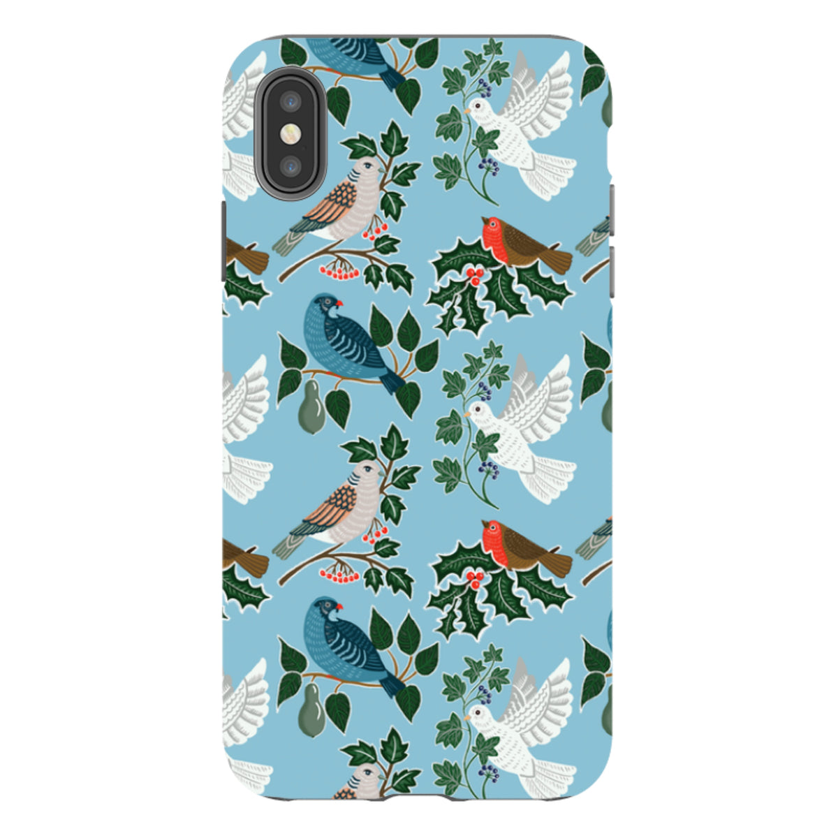 iPhone Tough Case - Winter Birds-2 By kate Heiss