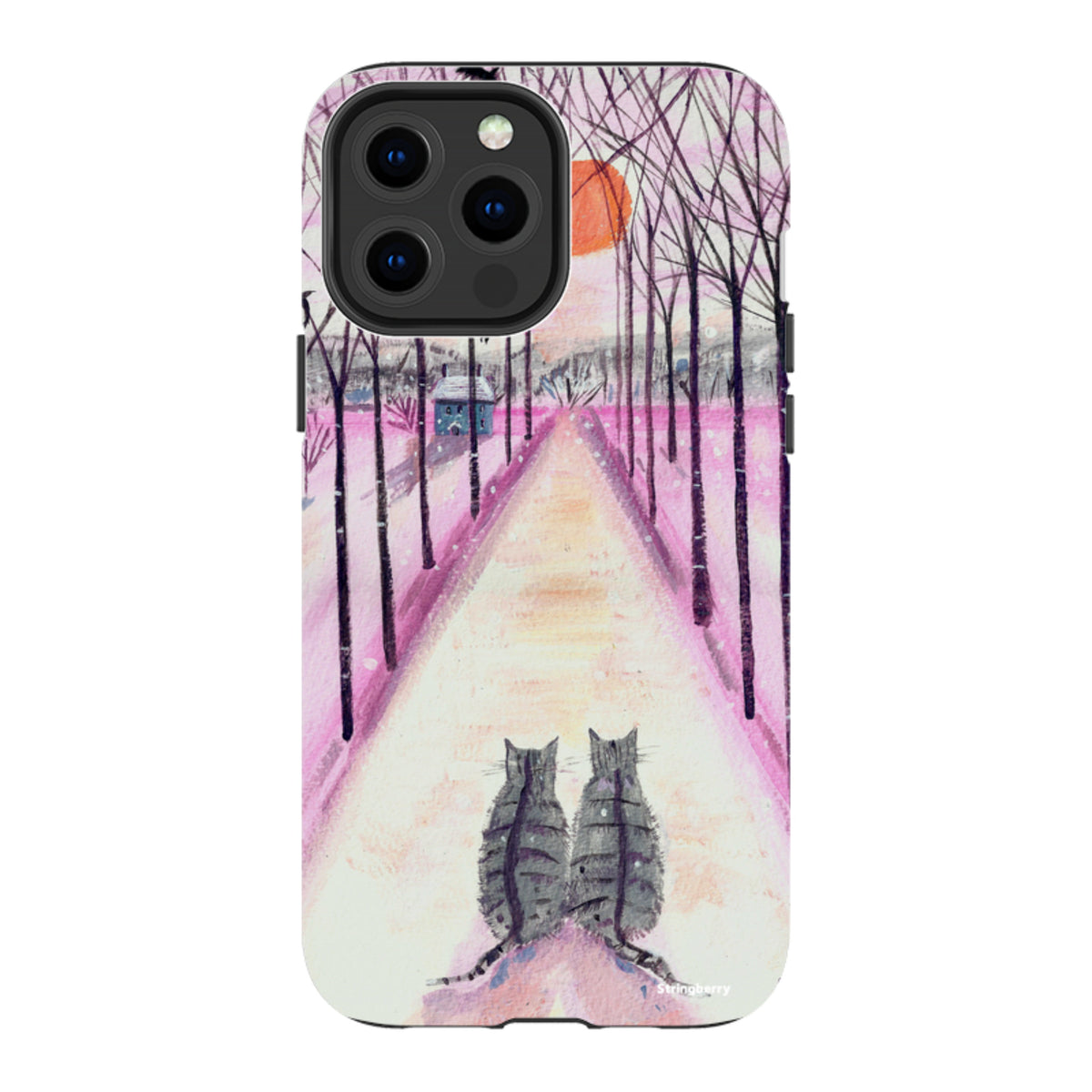 iPhone Tough Case - Winter Cats By Mary Stubberfield