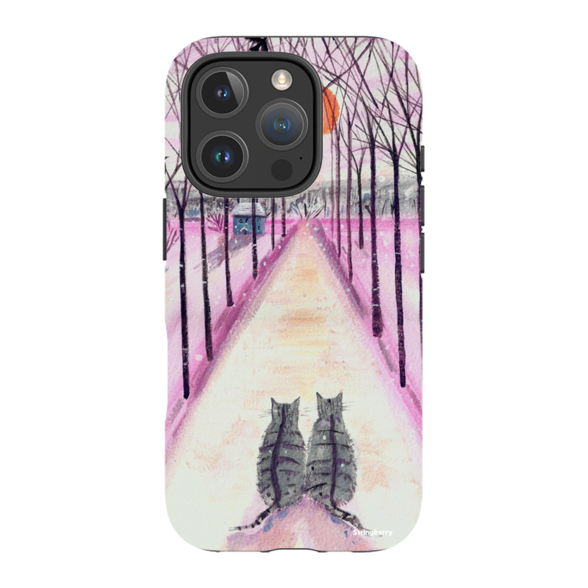 iPhone Tough Case - Winter Cats By Mary Stubberfield